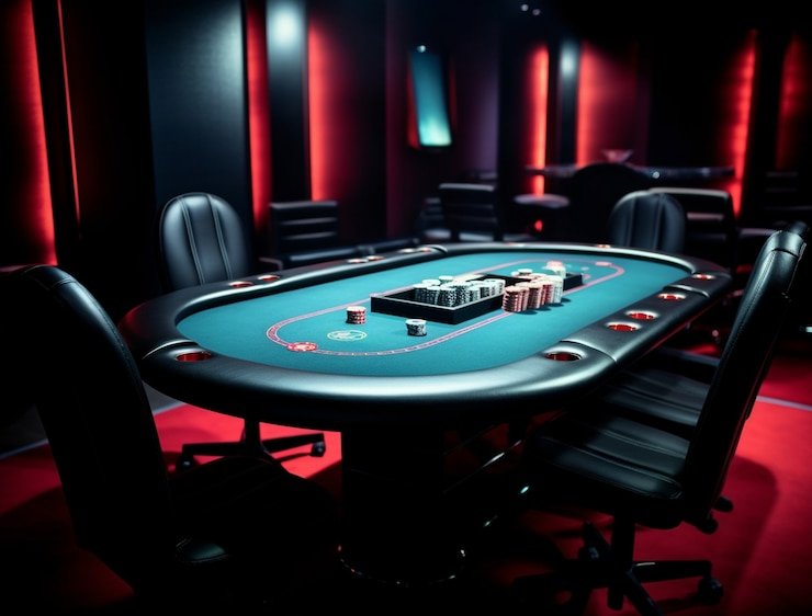 Studio live dealer omnidroid dengan meja blackjack dan roulette berkamera multi-angle
